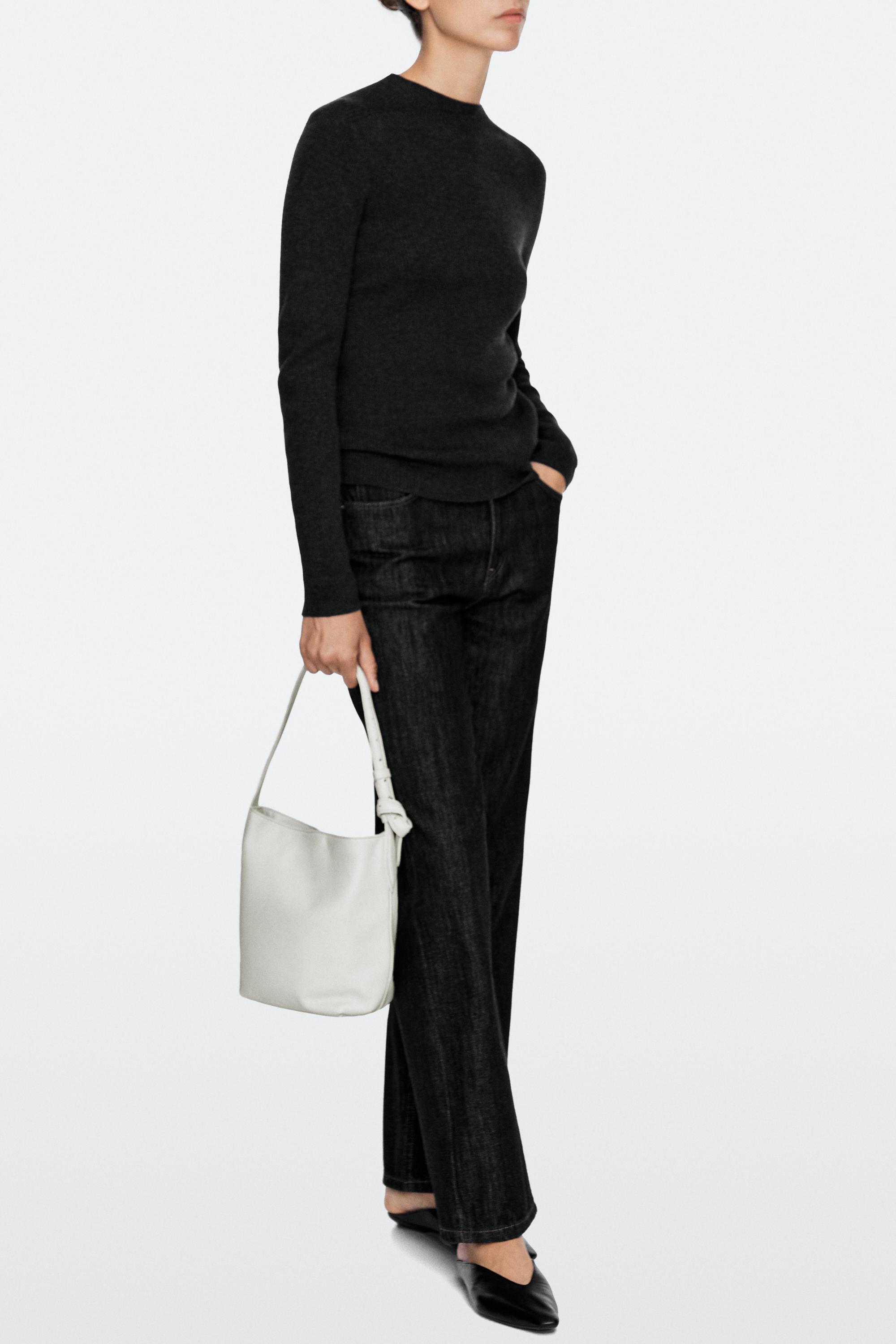Mini-sac seau en cuir nappa